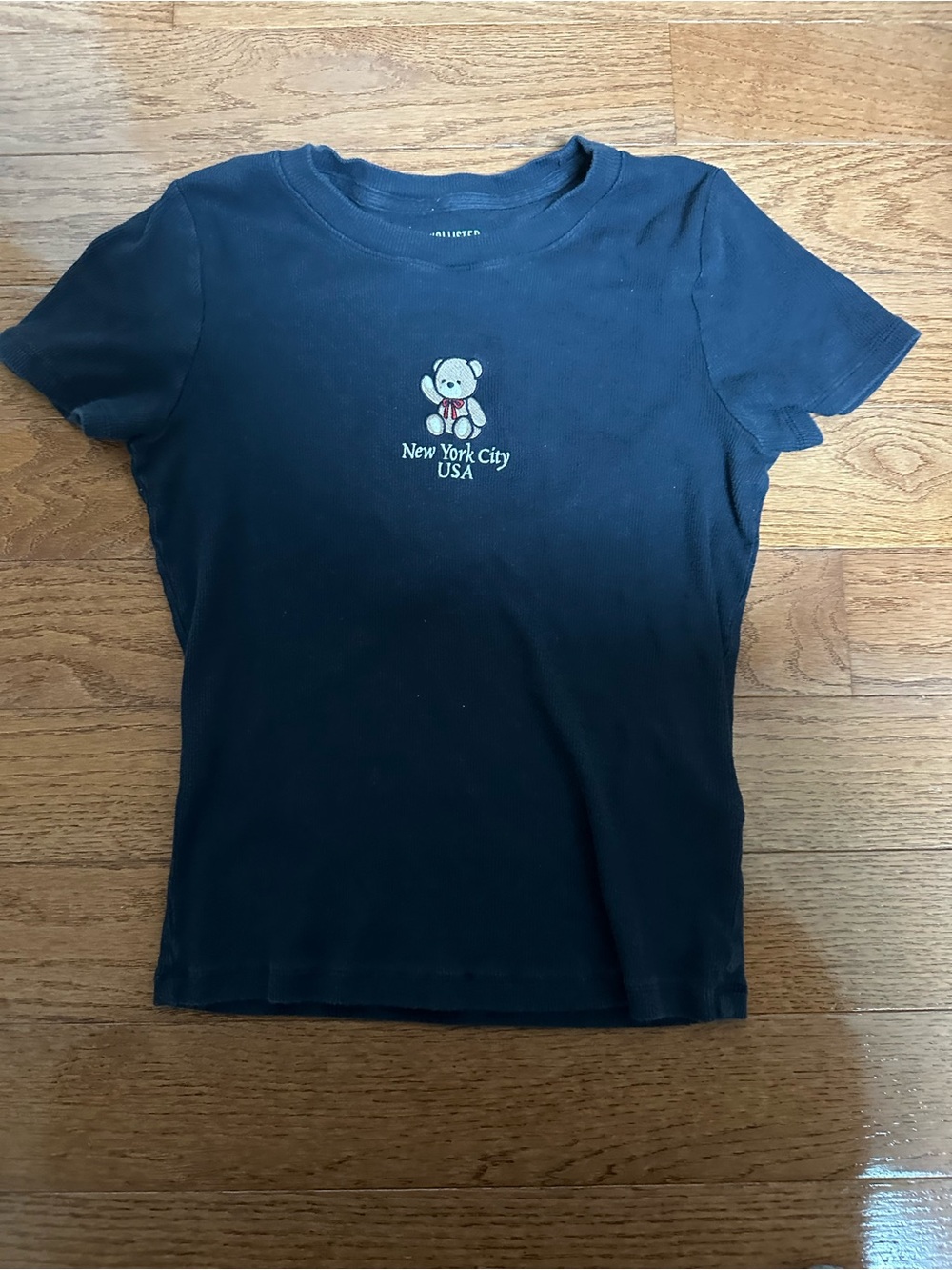 Navy 'New York City USA' Teddy Graphic Tee